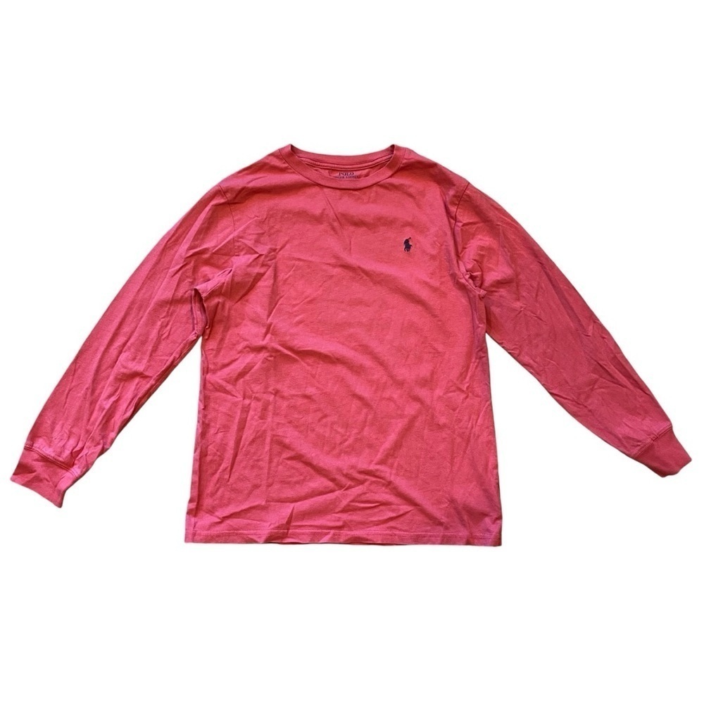 POLO Ralph Lauren Boys Red Long Sleeve Shirt Large (14/16)